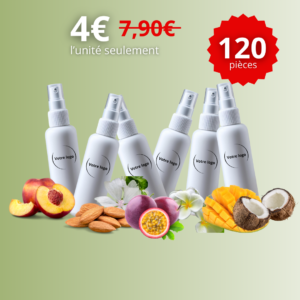 Pack Brume Parfumée Cheveux V2, enrichie en huile de jojoba et provitamine B5, à seulement 4€. 6 parfums envoûtants. Idéal pour lancer votre gamme !